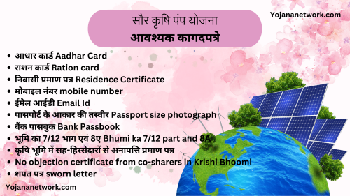 Solar Agriculture Pump Yojana Documents